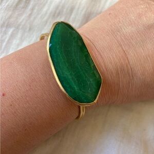 Cuff Bracelet‎ with Agate Stone